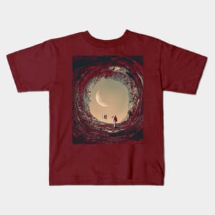 The Martian Digital Surrealism Kids T-Shirt